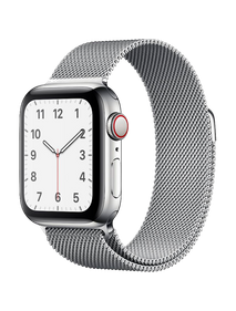 Apple Watch Series 5 LTE 44 мм Серебристый/Миланский серебристый MWW32