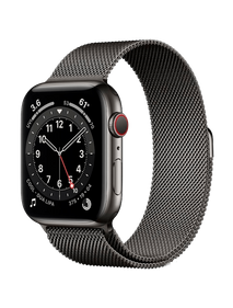 Apple Watch Series 6 LTE 40 мм Сталь графитовый / Миланский чёрный M06Y3