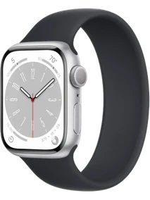 Apple Watch 8 41 мм Алюминий, Силикон, Серебристый, Тёмно-серый