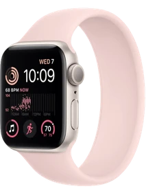 Apple Watch SE 2 44 мм (Сияющая звезда/Розовый мел)