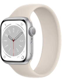 Apple Watch 8 41 мм Алюминий, Силикон, Серебристый, Сияющая звезда
