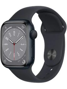Apple Watch 8 45 мм Алюминий, Силикон, Тёмная ночь, Тёмная ночь