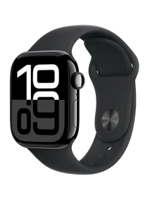 Apple Watch 10, 46 mm, Black Aluminium, Black Sport Band, S/M