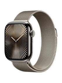 Apple Watch 10, 46 mm, Natural Titanium Stainless steel, Natural Milanese Loop