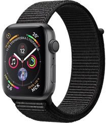 Apple Watch Series 4 LTE 40 мм Алюминий Серый космос/Нейлон черный MTUH2