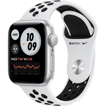 Apple Watch SE Nike 44 мм Алюминий серебристый / Чистая платина MYYH2