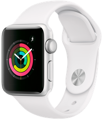 Apple Watch Series 4 LTE 40 мм Алюминий серебристый/Белый MTUD2