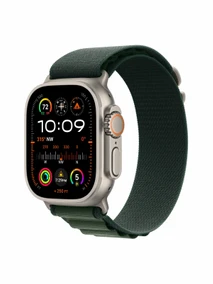 Watch Ultra 2, 49 mm, Natural, Alpine Loop, Dark Green - S