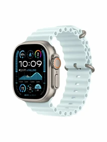 Watch Ultra 2, 49 mm, Natural, Ocean Band, Ice Blue