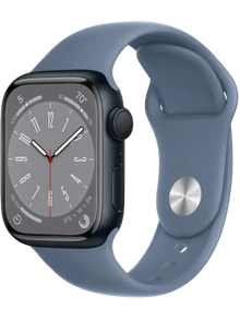 Apple Watch 8 41 мм Алюминий, Силикон, Тёмная ночь, Сланцево-синий