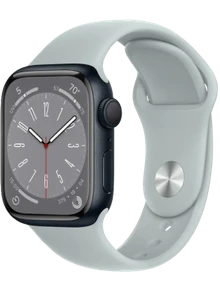 Apple Watch 8 41 мм Алюминий, Силикон, Тёмная ночь, Суккулент