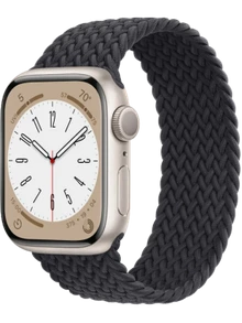 Apple Watch 8 41 мм Алюминий, Силикон/Ткань, Сияющая звезда, Тёмно-серый