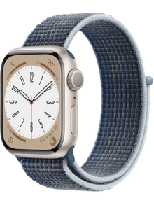 Apple Watch 8 41 мм Алюминий, Нейлон, Сияющая звезда, Синий шторм