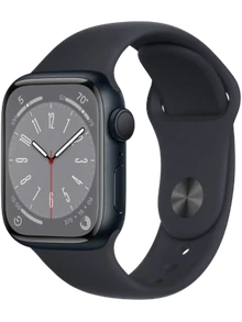 Apple Watch 8 41 мм Алюминий, Силикон, Тёмная ночь, Тёмная ночь
