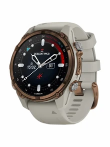 Garmin Descent Mk3i 43 мм, Силикон, Бронзовый/серый, Серый
