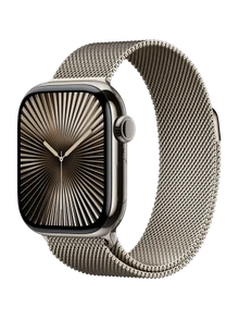 Apple Watch 10, 42 mm, Natural Titanium Stainless steel, Natural Milanese Loop