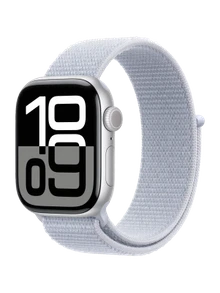 Apple Watch 10, 42 mm, Silver Aluminium, Blue Sport Loop