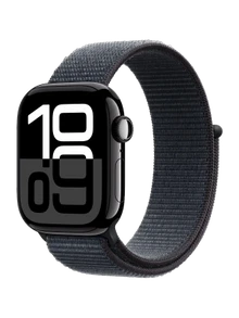 Apple Watch 10, 42 mm, Black Aluminium, Black Sport Loop