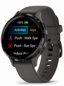 Garmin Venu 3S Серая галька, с силиконовым ремешком