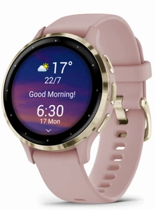 Garmin Venu 3S Розовый, с силиконовым ремешком