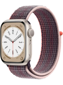 Apple Watch 8 41 мм Алюминий, Нейлон, Сияющая звезда, Бузина