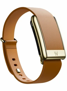Кожаный люксовый ремешок для Whoop 5.0 LeatherLuxe Tapered Band Camel with Gold (S)