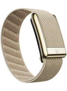 Плетеный люксовый ремешок для Whoop 5.0 SuperKnit Band Dune with Gold
