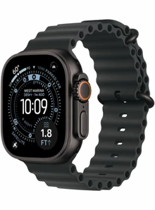 Apple Watch Ultra 3 49 мм Black Titanium Black Ocean Band