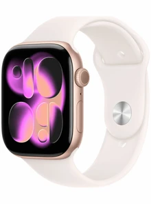 Apple Watch Series 11 46 mm Rose Gold Aluminium Light Blush Sport Band
