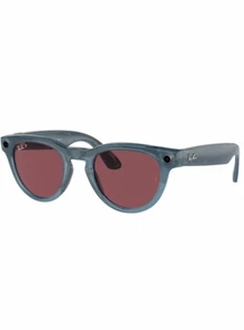 Умные очки Ray-Ban Meta HeadLiner (Синий прозрачный/Красный)