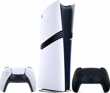 Sony PlayStation 5 Pro (2 геймпада, белый/черная полночь)