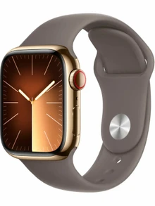 Watch 9 GPS, 41mm Gold Stainless steel, Clay Sport Band