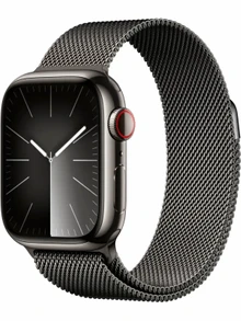 Watch 9 GPS, 41mm Graphite Stainless steel, Graphite Milanese Loop
