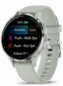 Garmin Venu 3S Шалфей, с силиконовым ремешком