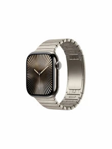 Apple Watch 10, 46 mm, Titanium Natural Link Bracelet Natural