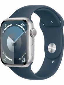 Watch 9 GPS, 41mm Silver Aluminium, Storm Blue Sport Band - S/M