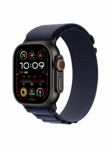 Watch Ultra 2, 49 mm, Black, Alpine Loop, Navy - S
