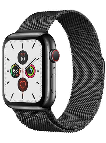 Apple Watch Series 5 LTE 40 мм Сталь черный/Миланский черный MWWX2