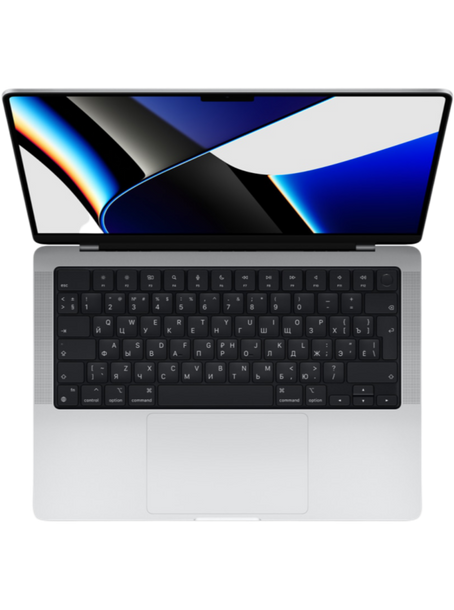 MacBook Pro 14" (M1 Max 10C CPU, 24C GPU, 2021), 64 GB, 4 TB SSD, Silver
