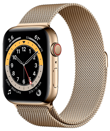 Apple Watch Series 6 LTE 40 мм Сталь золотистый / Миланский золотой M06W3