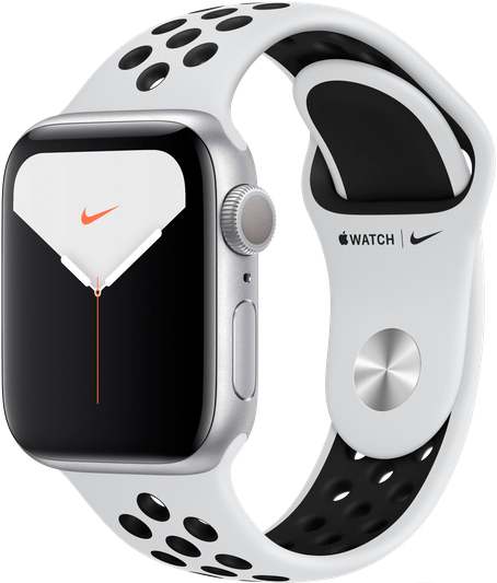 Apple Watch Nike Series 5 44 мм Алюминий серебристый/Чистая платина MX3V2