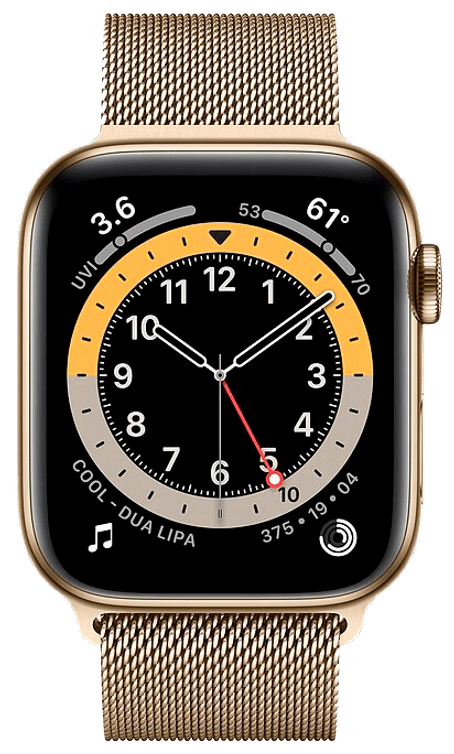 Apple Watch Series 6 LTE 40 мм Сталь золотистый / Миланский золотой M06W3