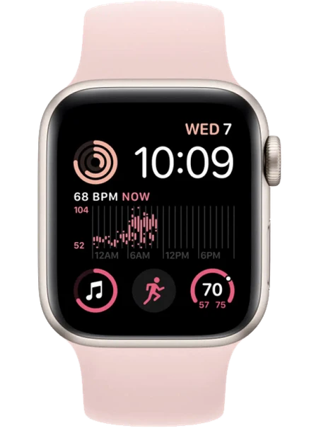 Apple Watch SE 2 40 мм (Сияющая звезда/Розовый мел)