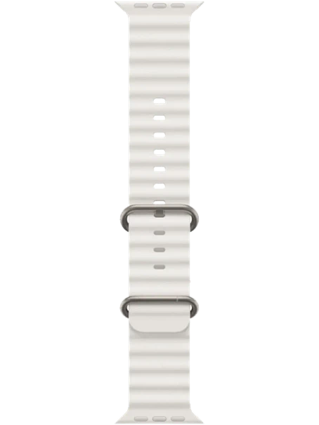 Apple Watch Ultra 130-200 мм Фторэластомер Белый