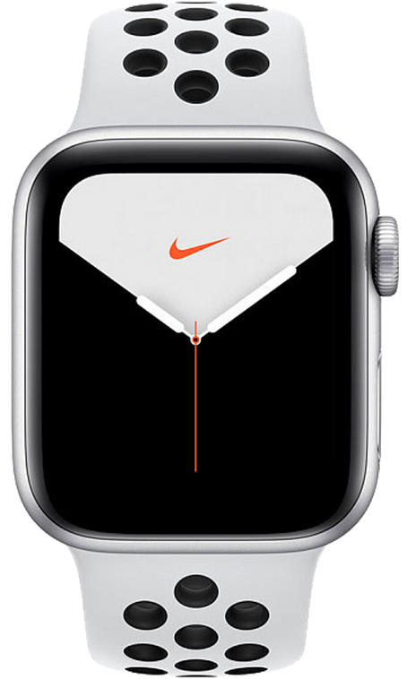 Apple Watch Nike Series 5 44 мм Алюминий серебристый/Чистая платина MX3V2