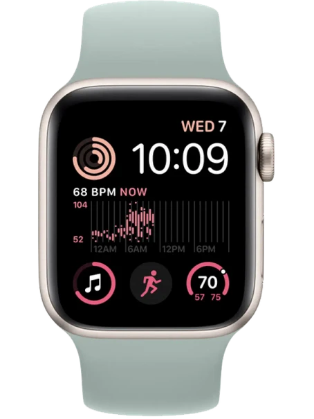 Apple Watch SE 2 LTE 44 мм (Сияющая звезда/Суккулент)