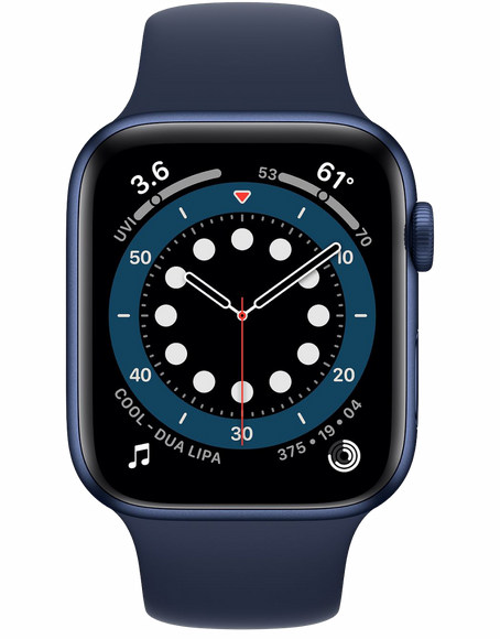 Apple Watch Series 6 40 мм Алюминий Синий/Тёмный ультрамарин MG143RU-A