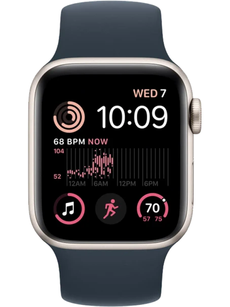 Apple Watch SE 2 LTE 44 мм (Сияющая звезда/Синий шторм)