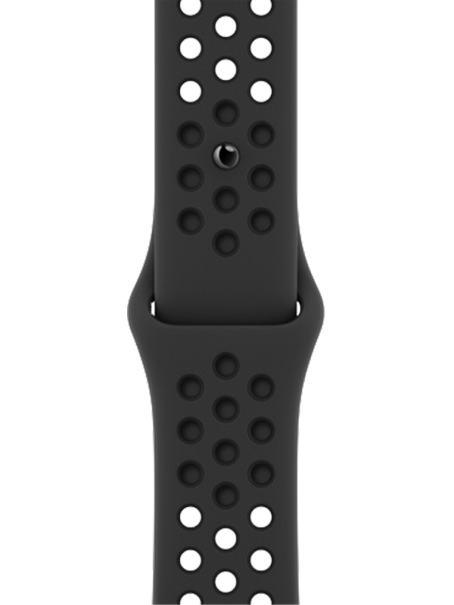 Apple Watch Nike Series 7 41 мм Алюминий Тёмная ночь/Антрацитовый-чёрный MKN43RU-A