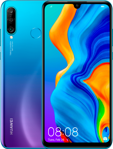 Huawei P30 Lite 6/256 GB Peacock Blue (Насыщенный бирюзовый)